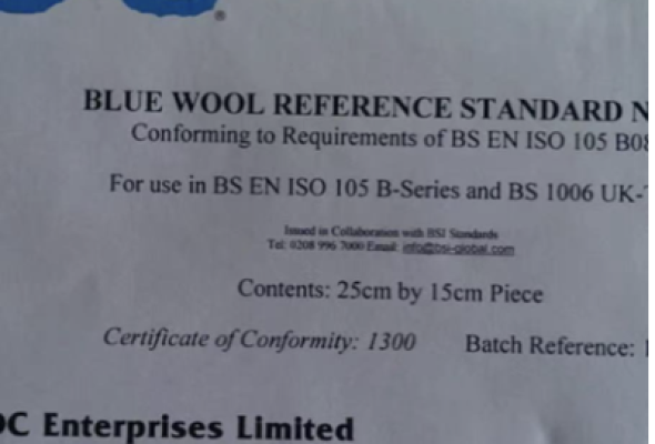 Vải Len Xanh SDC – Dùng Cho Thử Nghiệm Độ Bền Màu Ánh Sáng