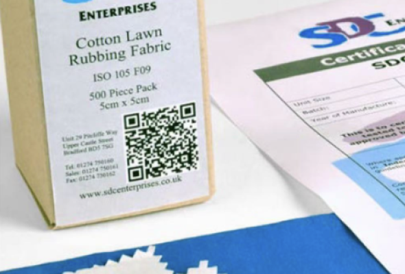 Vải Cotton Trắng SDC – Dùng Cho Thử Nghiệm Ma Sát (ISO 105 F09)